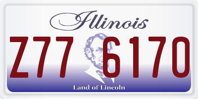 IL license plate Z776170