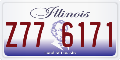 IL license plate Z776171
