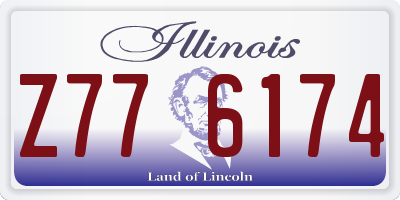 IL license plate Z776174