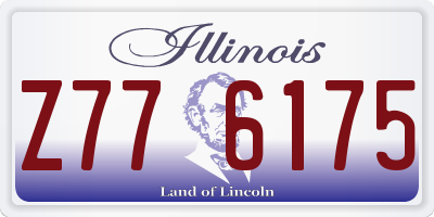 IL license plate Z776175
