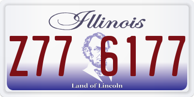 IL license plate Z776177