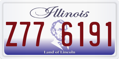 IL license plate Z776191