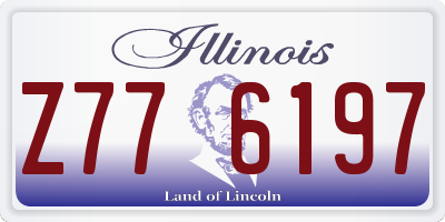 IL license plate Z776197