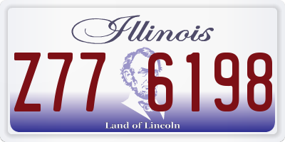 IL license plate Z776198
