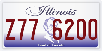 IL license plate Z776200