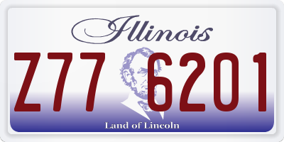 IL license plate Z776201