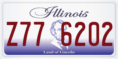 IL license plate Z776202