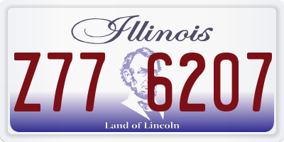 IL license plate Z776207
