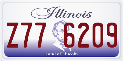 IL license plate Z776209