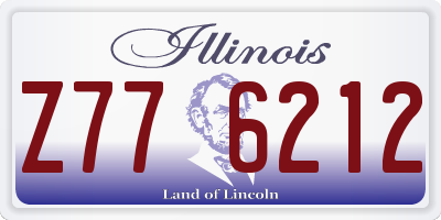 IL license plate Z776212