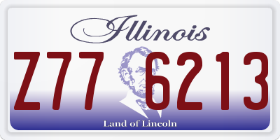 IL license plate Z776213