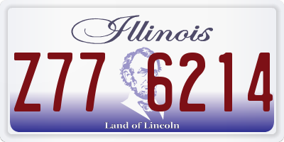 IL license plate Z776214