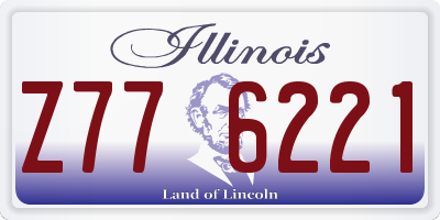 IL license plate Z776221