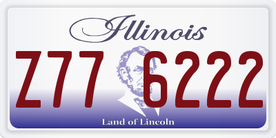 IL license plate Z776222