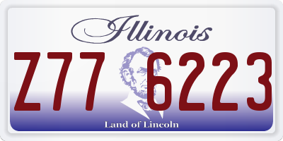 IL license plate Z776223