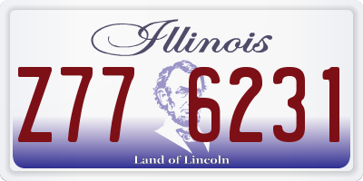 IL license plate Z776231