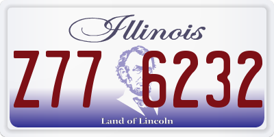 IL license plate Z776232