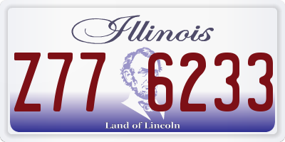 IL license plate Z776233