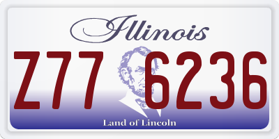 IL license plate Z776236