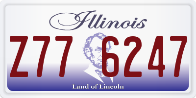 IL license plate Z776247
