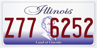 IL license plate Z776252