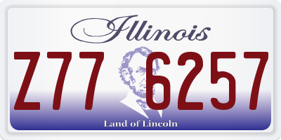 IL license plate Z776257