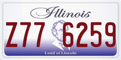 IL license plate Z776259