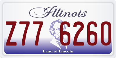 IL license plate Z776260