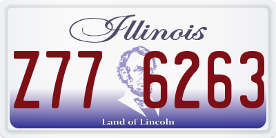 IL license plate Z776263