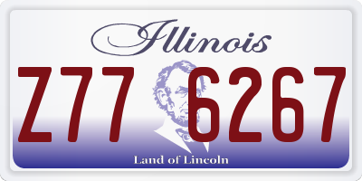 IL license plate Z776267