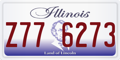 IL license plate Z776273