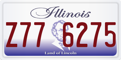 IL license plate Z776275