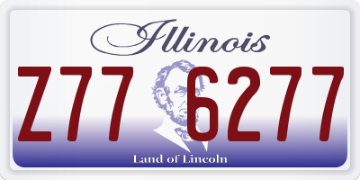 IL license plate Z776277
