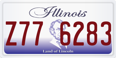 IL license plate Z776283