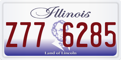 IL license plate Z776285