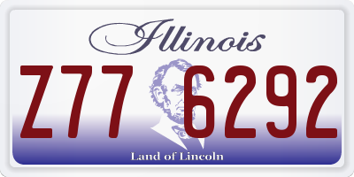 IL license plate Z776292