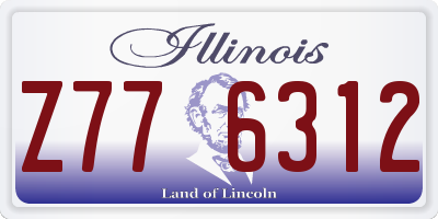 IL license plate Z776312