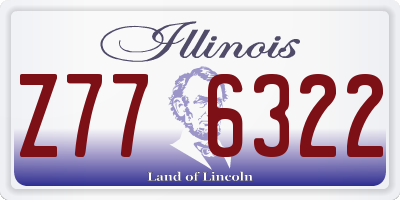 IL license plate Z776322