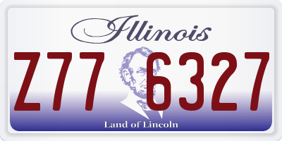 IL license plate Z776327