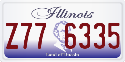 IL license plate Z776335