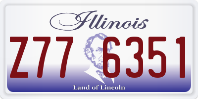 IL license plate Z776351