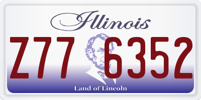 IL license plate Z776352