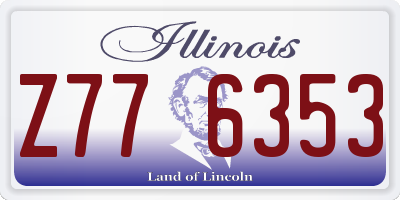 IL license plate Z776353