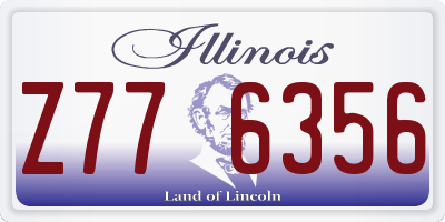 IL license plate Z776356