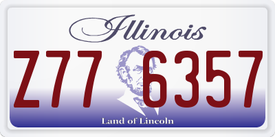 IL license plate Z776357