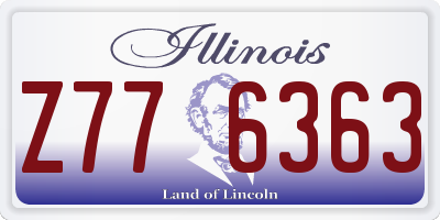 IL license plate Z776363