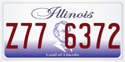 IL license plate Z776372