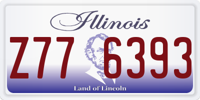 IL license plate Z776393