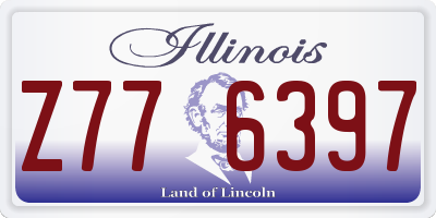 IL license plate Z776397