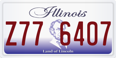 IL license plate Z776407